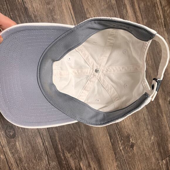 Adidas Originals Three Stripe Life Unisex Patch Dad Hat Strapback Cap Cream OS - Picture 4 of 6